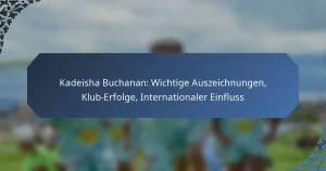 Kadeisha Buchanan: Wichtige Auszeichnungen, Klub-Erfolge, Internationaler Einfluss