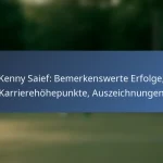 Kenny Saief: Prägejahre, Jugendkarriere, Persönliche Interessen